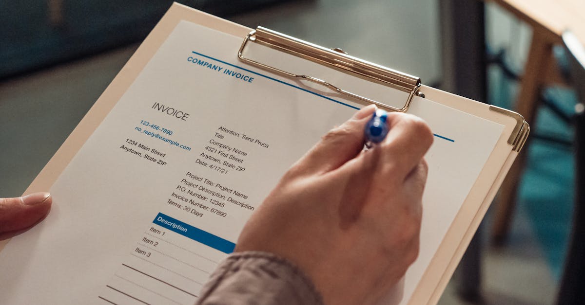 Professional invoice document for a lawn care business