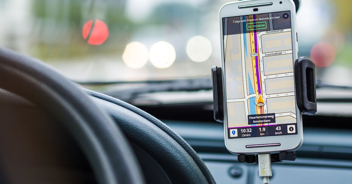 GPS navigation map showing an optimized driving route